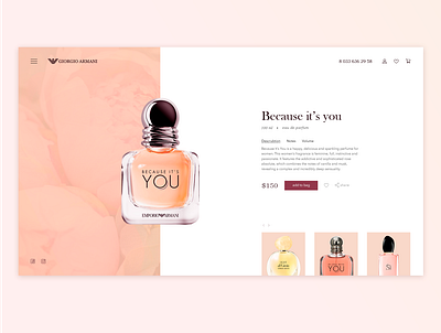 Giorgio Armani concept card parfum belarus card design clean concept design designer giorgioarmani minimalism minsk parfum photoshop shop store ui ux web design webdesign