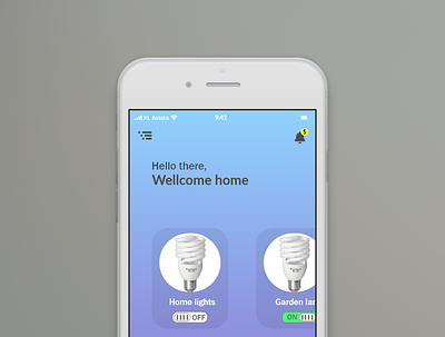 Smart Home mobile mobile app ui