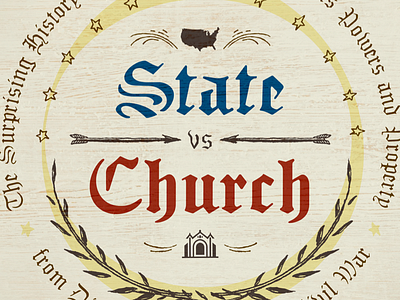 State vs. Church / Lecture Series Poster amy fuller flint font sabbath law lecture okc poster typography
