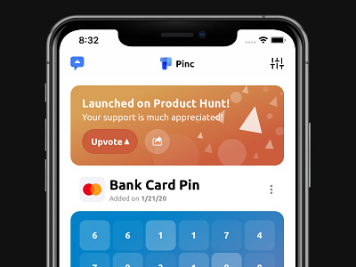 Pinc on Product Hunt app banner ios product hunt