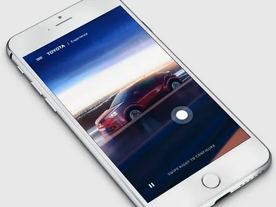 Toyota - Experience app automotive car car dashboard configurator custom experience interactive ios mobile slow motion toyota ui ux animation video webgl