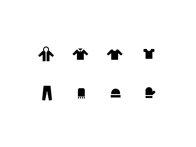 Clothing Category Icons for Thread.com