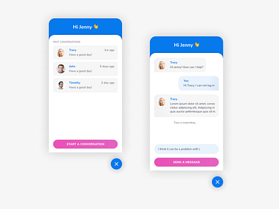 #013 Direct Message bot chat conversational ui design helpdesk product design ui