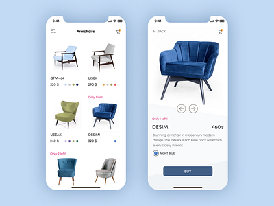 In Stock app app design design e commerce app explore furniture app furniture website mobile online store product design product page ui ux uxdesign web design