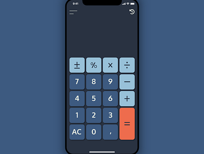 Flat Calculator 004 dailyui design ui