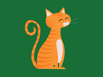 Portrait of a cat cats design illustration vector