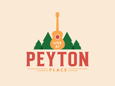 Outdoor Music Venue Logo branding design guitar illustration logo logo design music outdoor typography vector venue