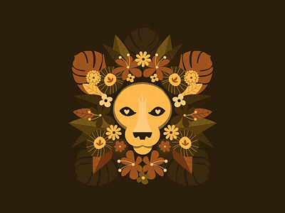 Floral Lion