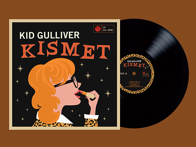 Kid Gulliver "Kismet" Album Artwork album artwork album design cd design cd packaging design illustration record art record cover vector vinyl record