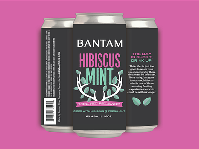 Bantam Cider // Label Design cider label design illustration packaging vector