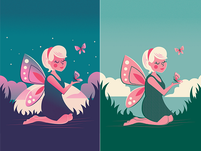 Butterfly Fairy (night and day)