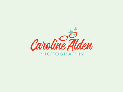 Logo Design for Caroline Alden Photography branding design illustration logo photographer photography typography vector