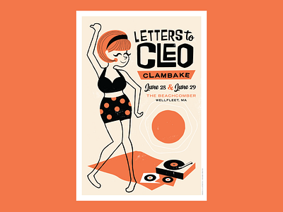 Letters To Cleo Poster design gig poster illustration