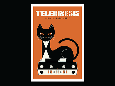 Telekinesis Gig Poster design gig poster illustration poster design