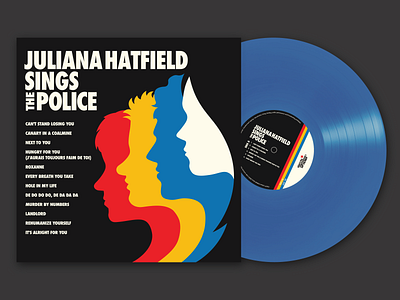 Juliana Hatfield Sings The Police // Album artwork album artwork album cover design design illustration records