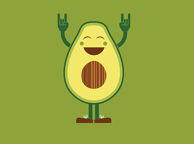 Rock Out with your Guac Out design illustration