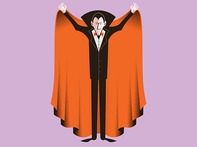 Happy Halloween! design dracula halloween illustration orange purple vector