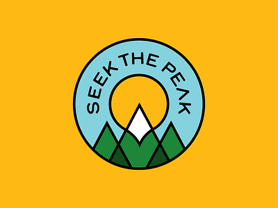 Seek The Peak Alpine Outfitter Logo branding design explore hiking illustration logo moutains nature outdoor thicklines vector