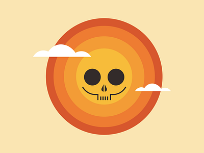 sun n' skull // poster WIP design gig poster illustration poster design skull sun vector