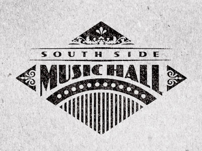South Side Music Hall Logo logo type typography vector