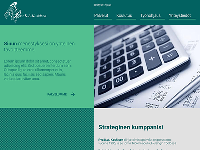 Tilikoskisen - Web design for accounting firm cms frontend web design