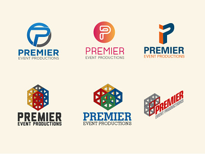 PremierEventProductions HR 01 branding cubic logo design typogaphy