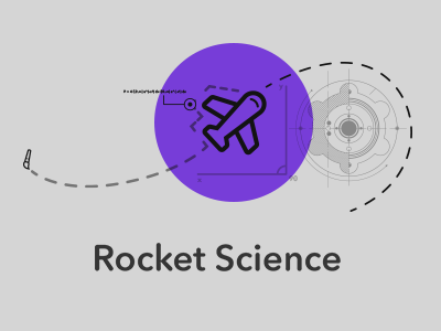 Rocket Science gear gray line purple rocket science ui