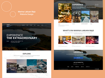 Pitching Web Design - Marina Bay Labuan Bajo homepage design webdesign