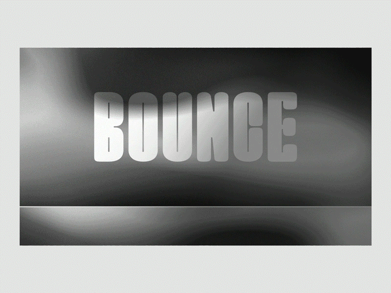 Bounce after effects animated gif animation animation 2d cel animation gif gradient gradient color loop motion design motion graphics typography