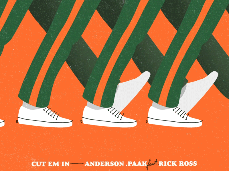 Cut Em In - Anderson .Paak after effects animated gif animation animation 2d cel animation gif loop motion motion design motion graphic motion graphics