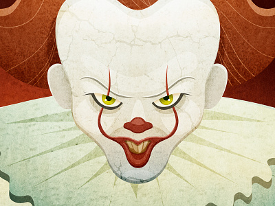 Pennywise art book character illustration it pennywise person print watercolor