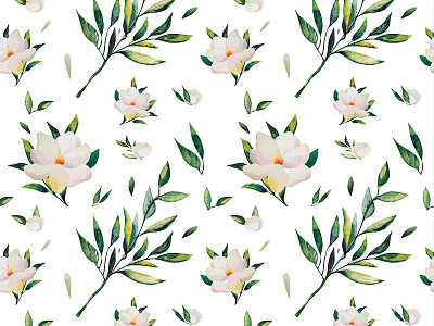 Flower pattern background flower leave pattern print texture