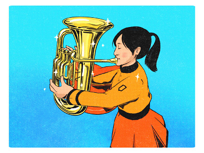 Kyoto Tachibana SHS Green Band Girl - 11/12 illustration vector