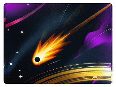 Comet-2 illustration vector