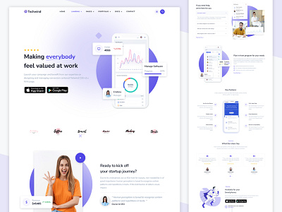 Techwind - Tailwind CSS App Landing Template