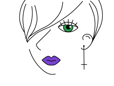Girl 90s design illustration minimal vector
