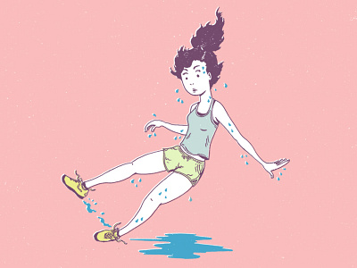 Sweat Girl Illustration