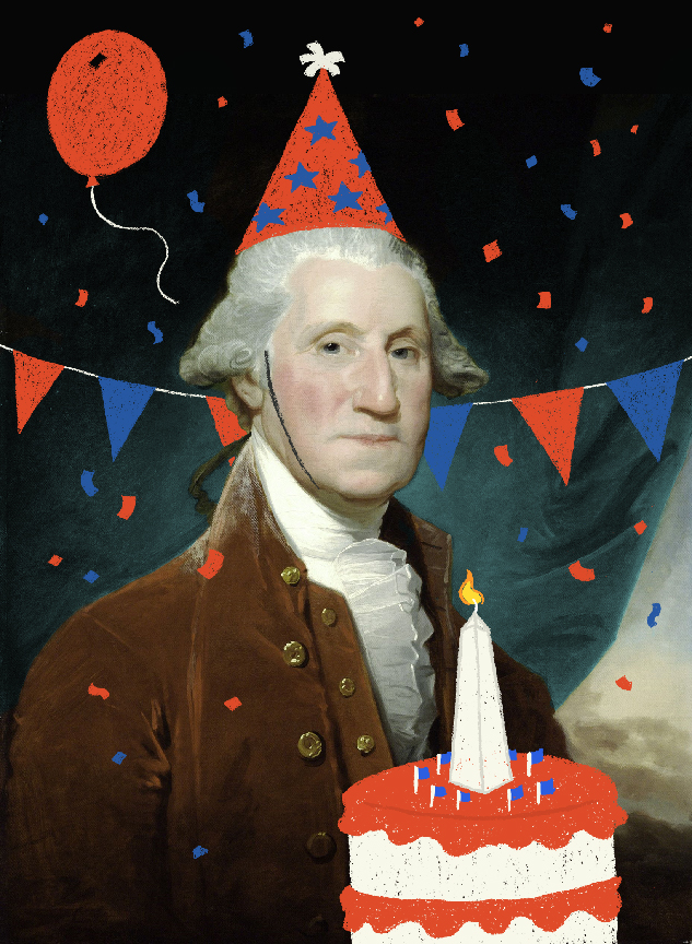 George Washington B-day By Aaron J.W. Bagley On Dribbble