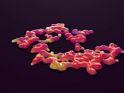 Chain Reaction 3d animation cinema4d loop mograph motiondesign motiongraphics redshift render xparticles