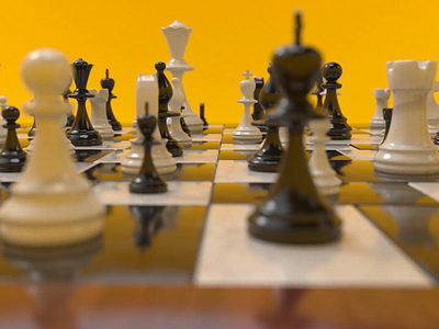 The game has changed 3d animation chess chessboard cinema4d loop mograph motion design motion graphics redshift render