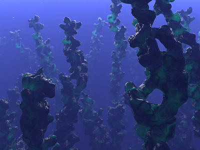 Coral Reef 3d animation cinema4d loop mograph motion design motion graphics redshift render seamless loop xparticles
