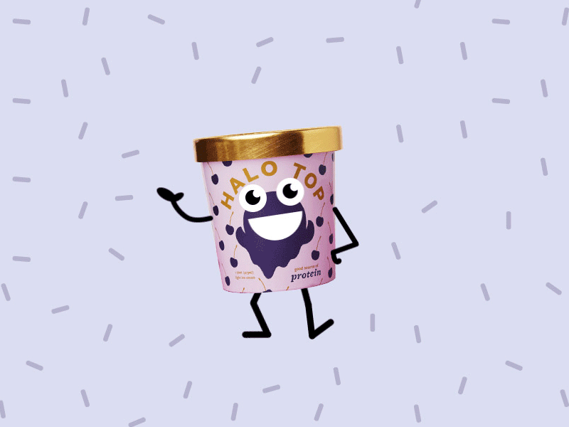 Dancing Pint animation character animation ice cream