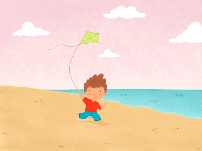 boy with a kite in his hands character character design children childrens book childrens illustration illustration детская детскаяиллюстрация иллюстрация книга