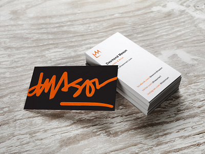 Desmond Mason Business Card Design brand brand identity branding business card business print design graphic design graphic designer print design