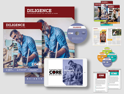 Character Core Print & Digital Products articles brand identity branding character coaching materials design designer digital design dvd label interviews layout layout and design magazine poster print design product set suite training videography