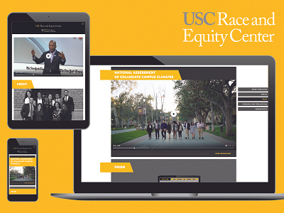 USC Race and Equity Center Website approachable california clean collegiate design responsive university usc user friendly web web design website