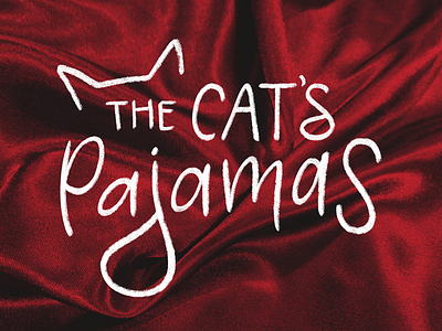 Lettermark cats pajamas concept cute icon lettering lettermark logo loose raw type workmark