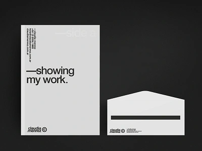 Claudia Menrez® branding design helvetica identity logo minimalism stationery typography