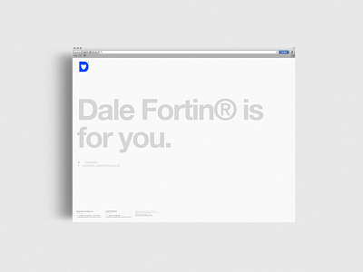 Dale Fortín® Website branding css helvetica identity iphone logo minimalism responsive typography web website