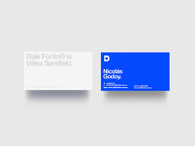 Dale Fortín® argentina branding cards design football identity logo minimal minimalism stationery swiss typography